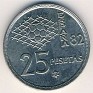 25 Pesetas Spain 1980 KM# 818. Uploaded by Granotius
